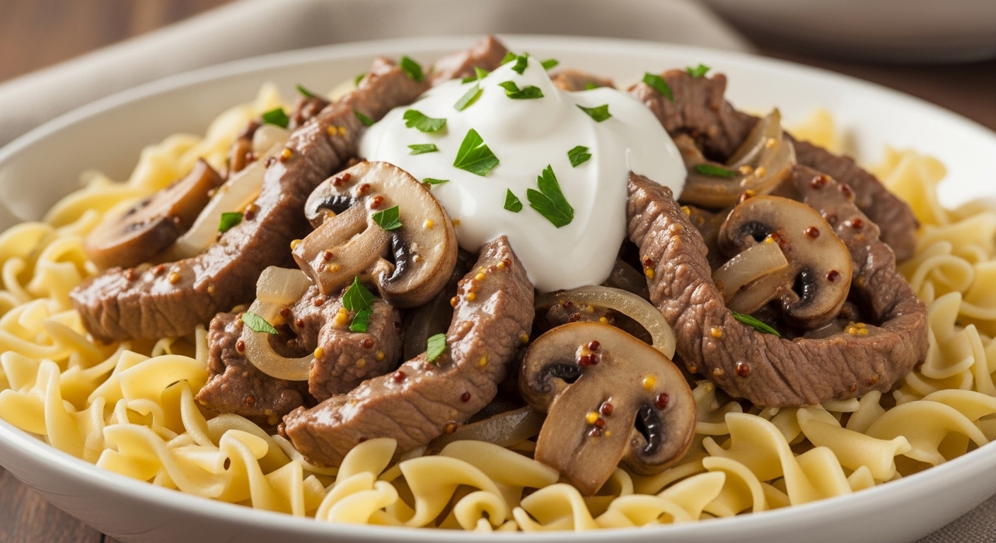 Hearty Classic Beef Stroganoff