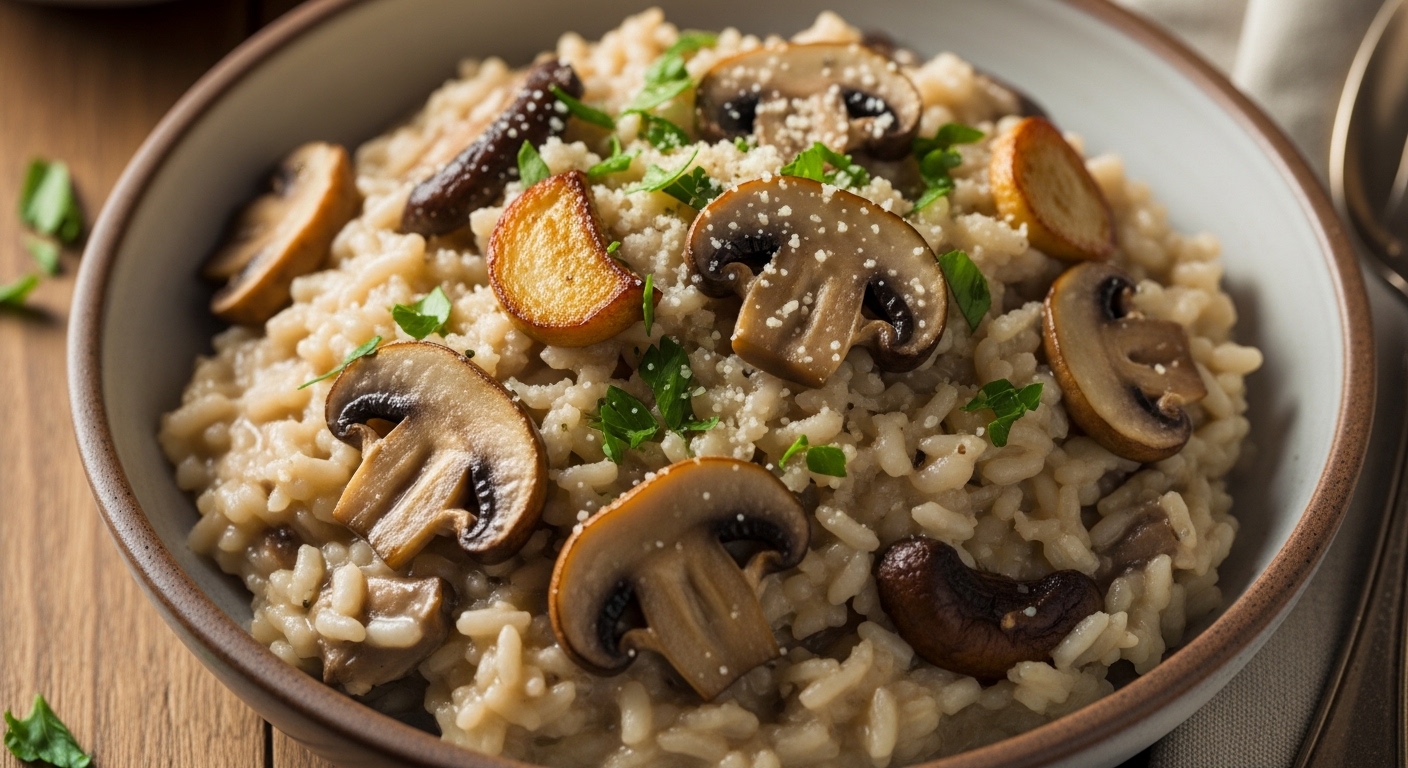 Perfect Creamy Mushroom Risotto