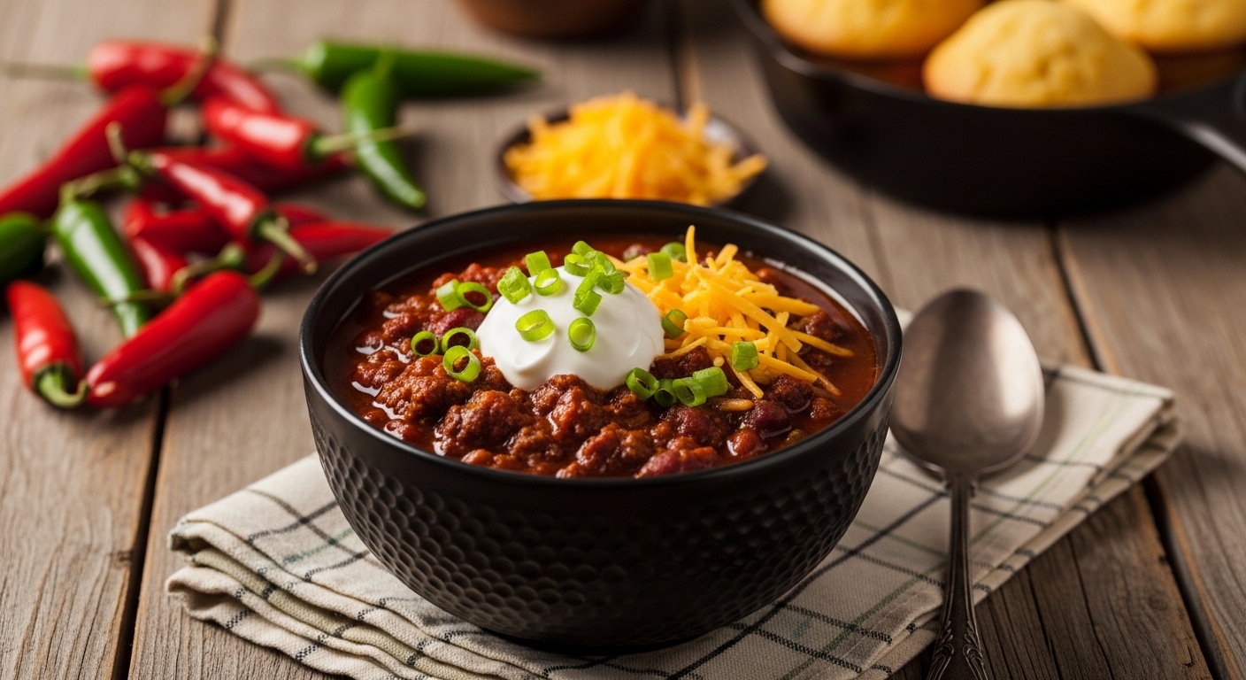 Rustic Slow-Cooker Beef Chili