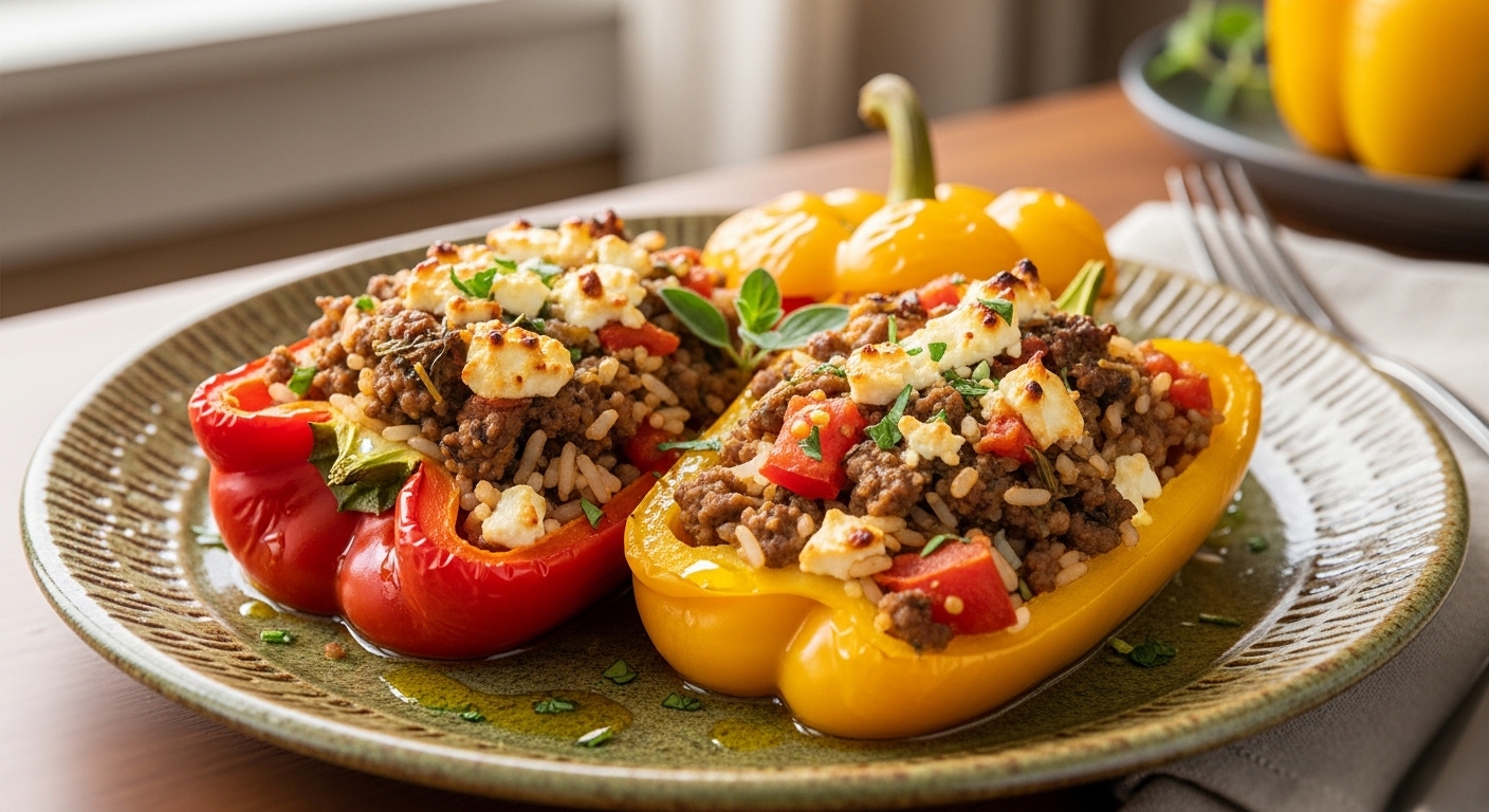 Mediterranean Stuffed Bell Peppers